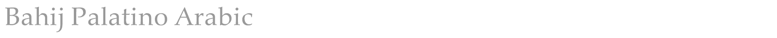 Bahij Palatino Arabic font preview